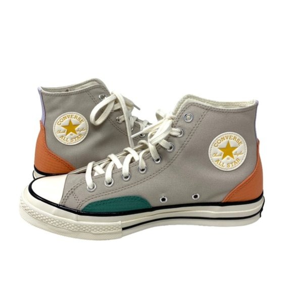 Converse Ctas 70 High Shoes Men’s Size Gray Multi Canvas Skate Sneakers A05122C - Picture 4 of 8